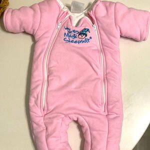 Merlin’s Magic Sleepsuit Pink 3-6 Months